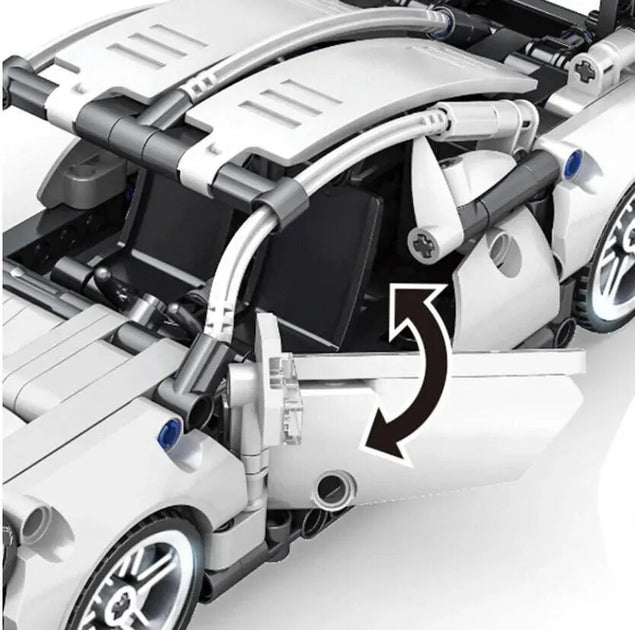 Set De Construcciónde Bloques armables con motivo Carro Porsche 911 con 450 Piezas