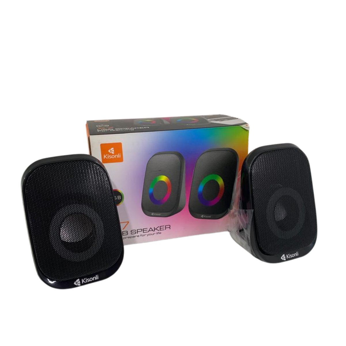 Parlante Para Pc Laptop Kisonli Rgb X7 Altavoz Gamer