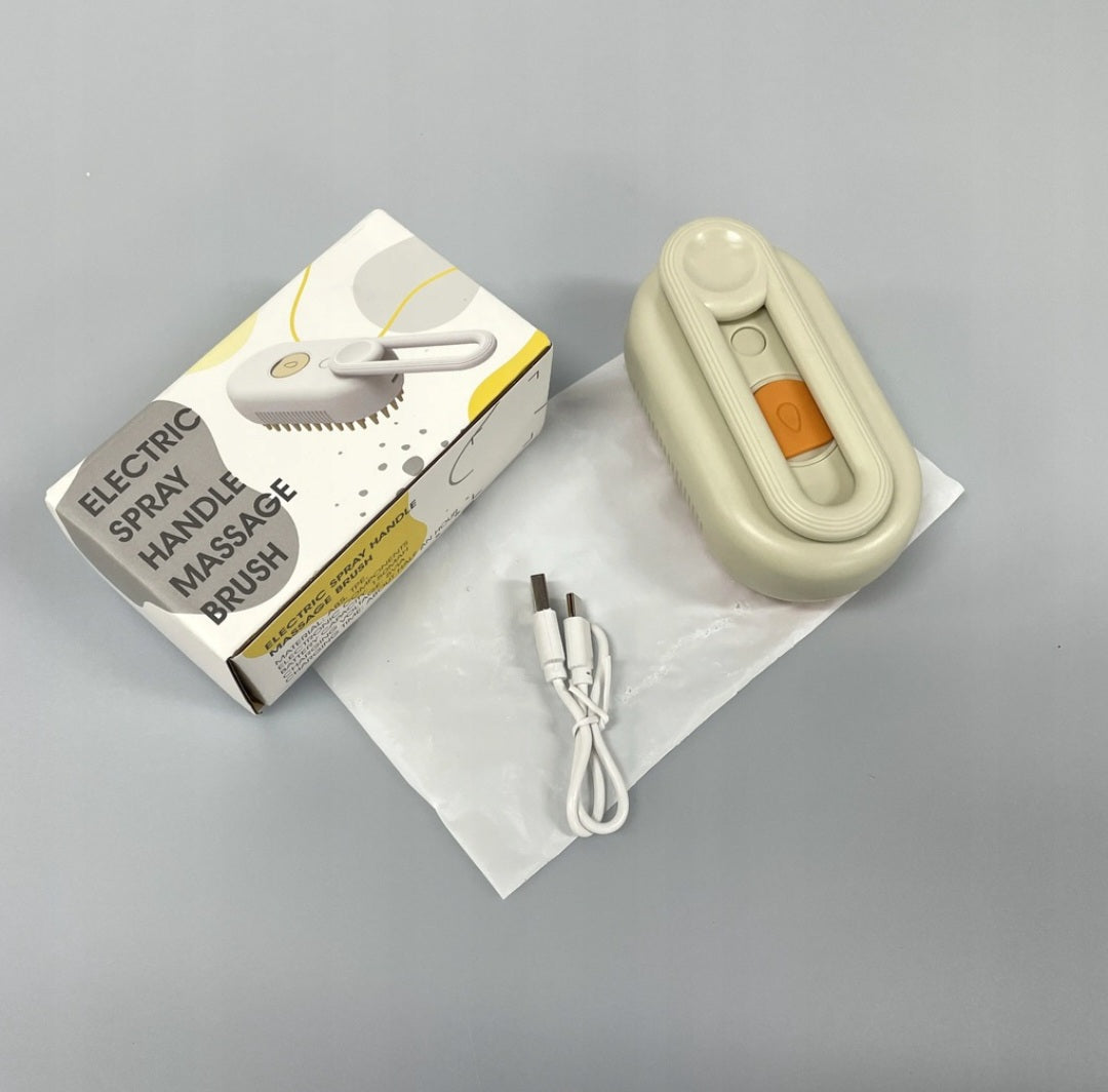 Cepillo Vapor Gatos Perros Peine Masajeador 3 en 1 Manija