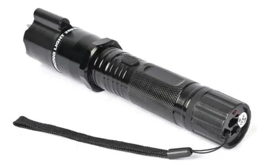 Linterna Taser Y Laser de color Negro Luz Blanca