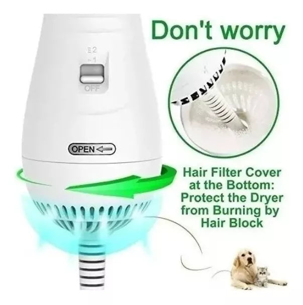 Mascota Cepillo Secador Para Mascotas Perros Gatos 2 En 1