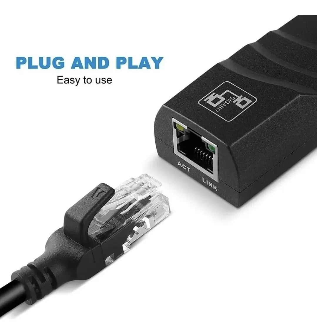 Hub Adaptador Tipo C A Lan 3.0 Internet + Velocidad