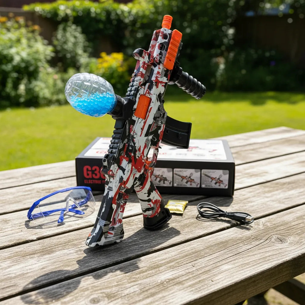 Ametralladora Bola Hidrogel Eléctrica G36C Recargable Kid Segurid