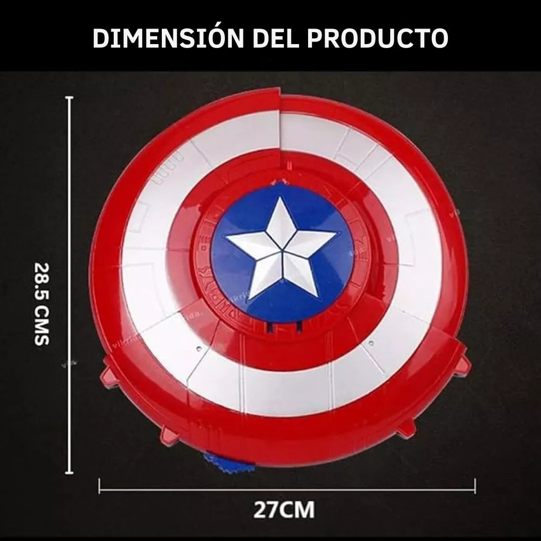 Escudo Capitán América Lanzador De Bolas Hidrogel Y Dardos