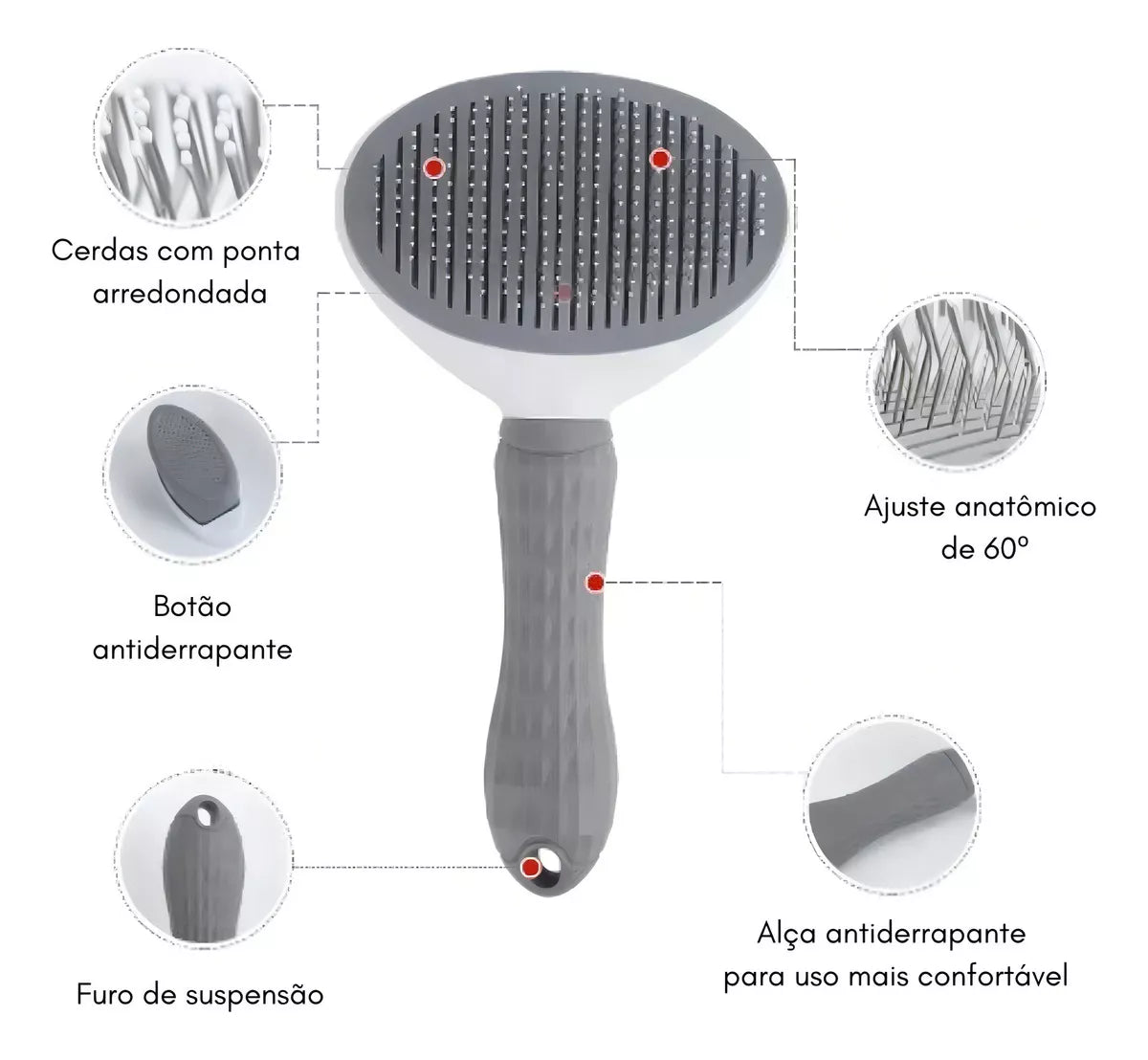 Cepillo raspador para mascotas, perros y gatos, removedor de pelo