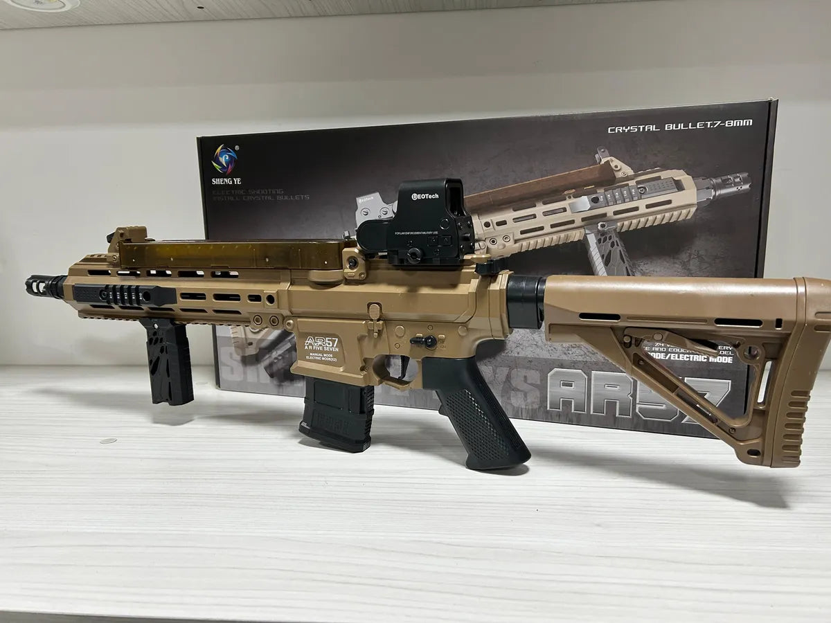 Pistola De Hidrogel Automática AR57 + 5.000 bolas de hidrogel + Kid de Seguridad