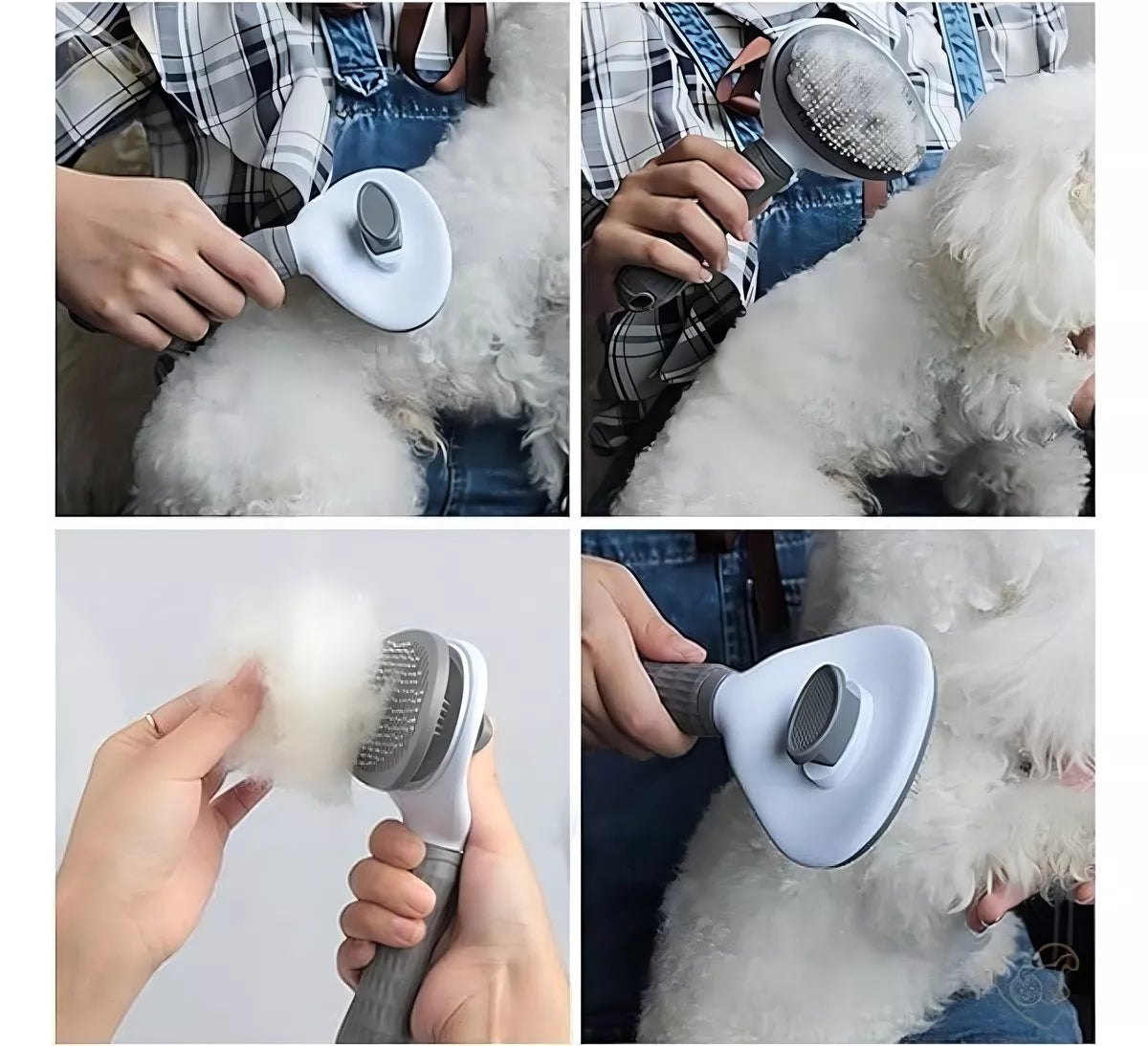 Cepillo raspador para mascotas, perros y gatos, removedor de pelo