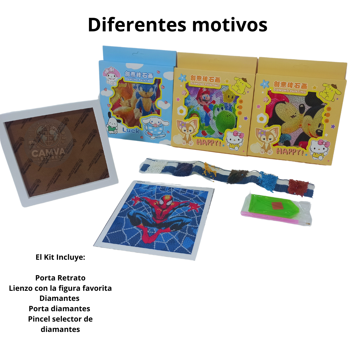 Kit Diamond Painting Juegos Niños Niñas Pintura Diamante