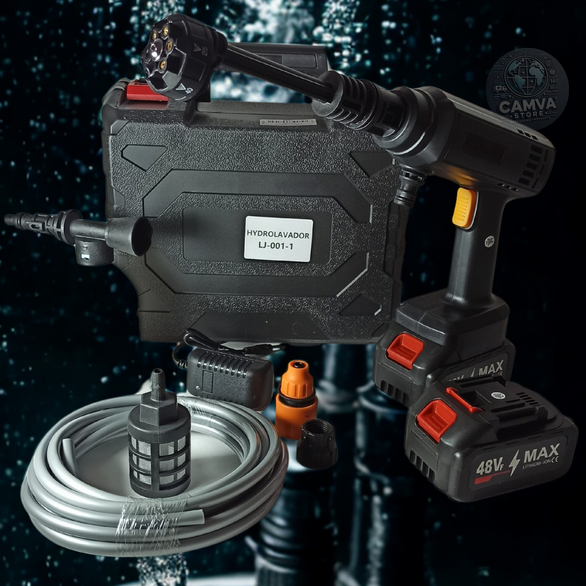 Nueva Hidrolavadora Inalámbrica 48v 2 Baterías