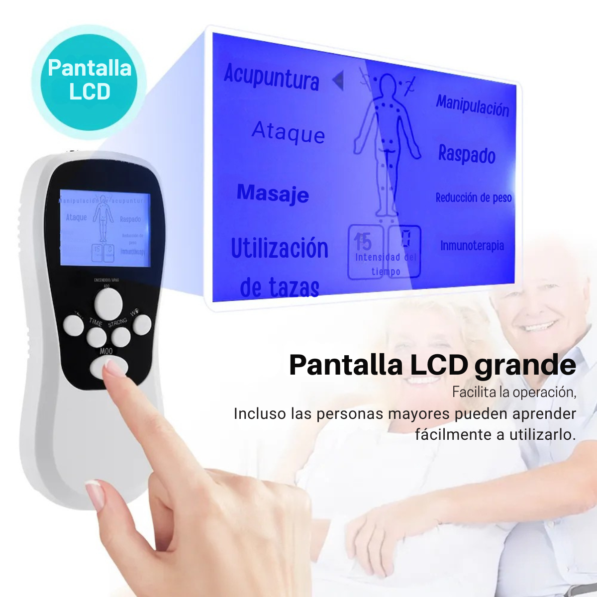Estimulador Masajeador Muscular Eléctrico Fisioterapia 8 Electrodos