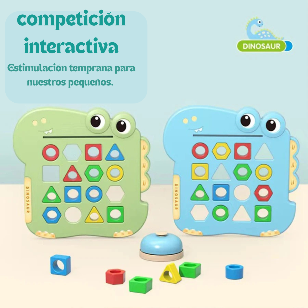 Juguete Rompecabezas Figuras Geométricas y Color Cognición Infantil