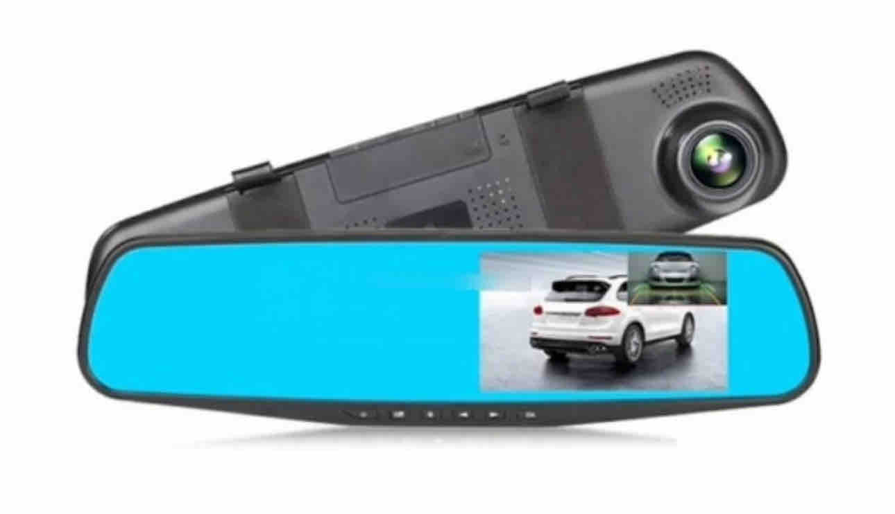 Espejo Retrovisor Doble Cámara Pantalla 4.3'' Full HD Carro