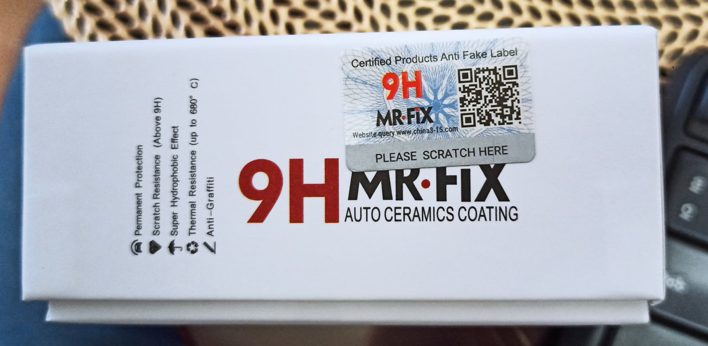 Recubrimiento Cerámico Para Vehículos 9H MR- FIX 100% ORIGINAL