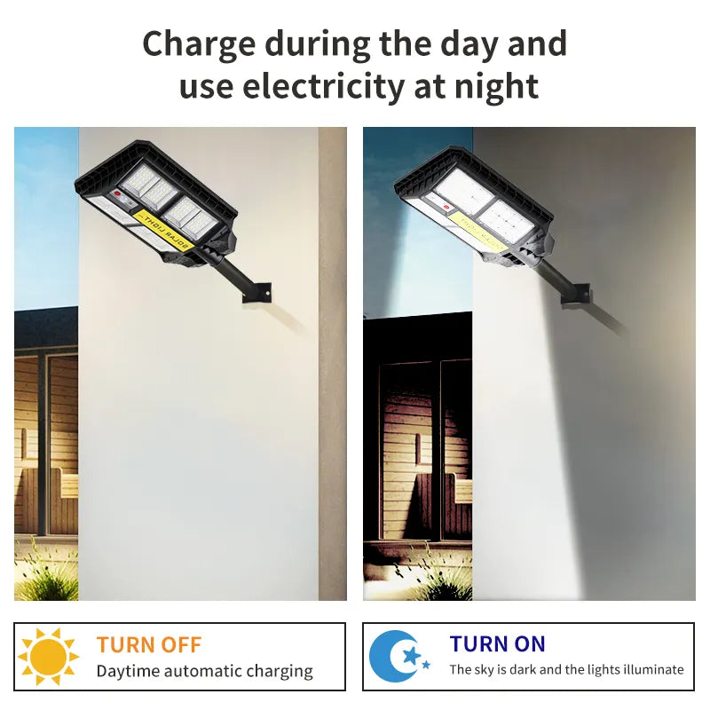 Lampara Solar Led Recargable Exterior, Suburbana 200w