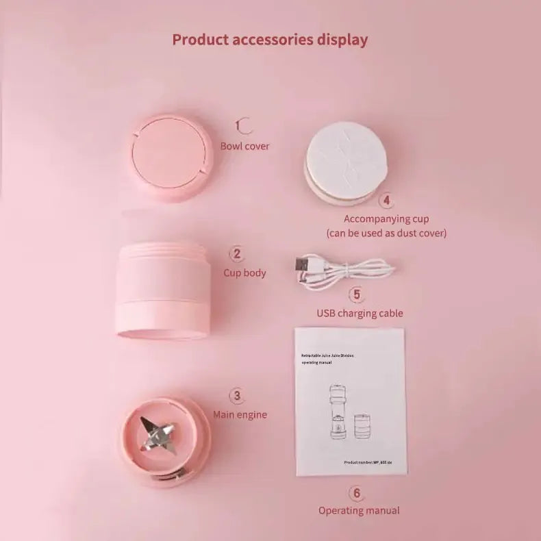 Licuadora Portátil Plegable Y Recargable