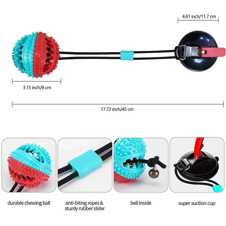 Juguete para Mascotas que se adhiere al piso