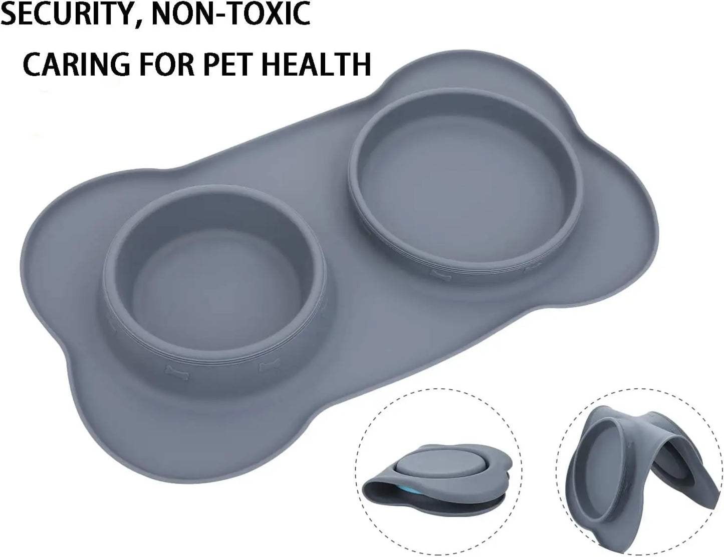 Comedero Para Mascotas Doble Anti reguero