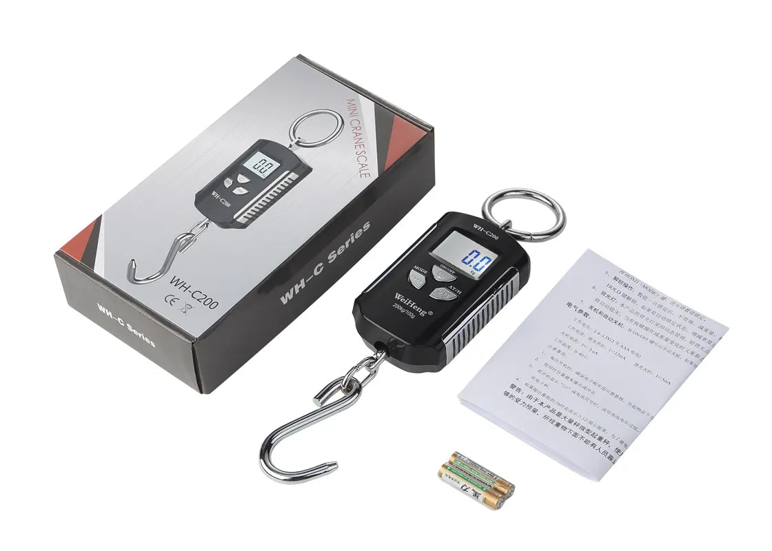 Balanza Pesa Báscula Gramera Digital Tipo Gancho 200kg