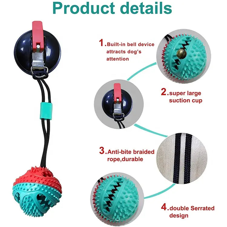 Juguete para Mascotas que se adhiere al piso