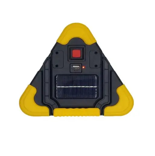 Triangulo De Carretera Led Luz Emergencia Recargable, Panel solar
