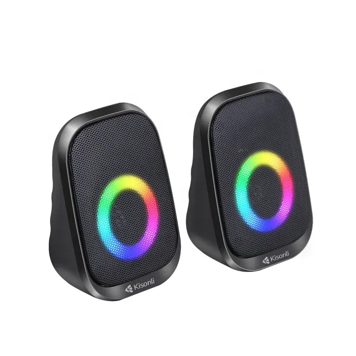 Parlante Para Pc Laptop Kisonli Rgb X7 Altavoz Gamer