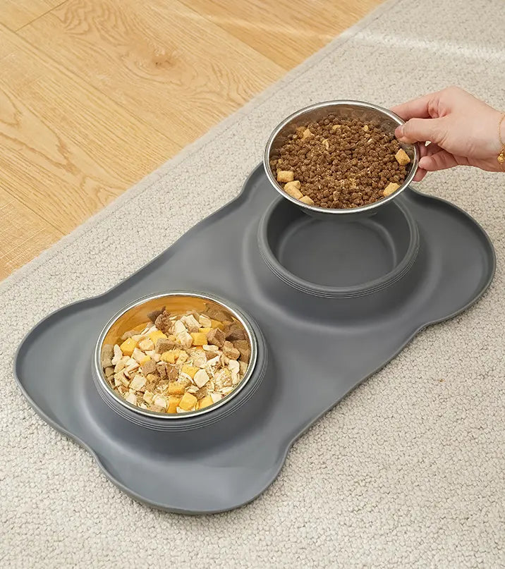 Comedero Para Mascotas Doble Anti reguero