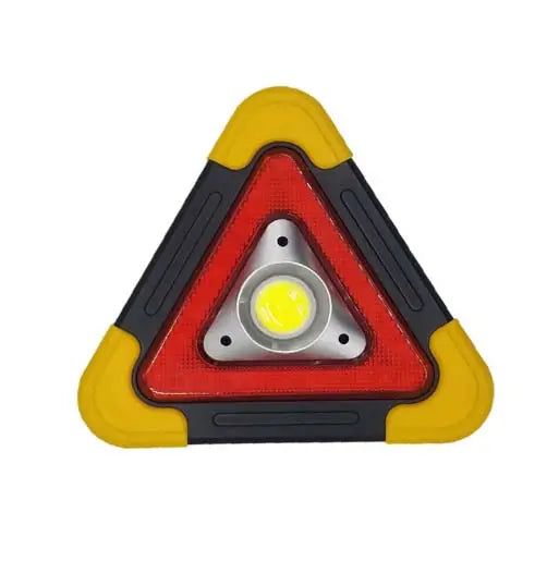 Triangulo De Carretera Led Luz Emergencia Recargable, Panel solar