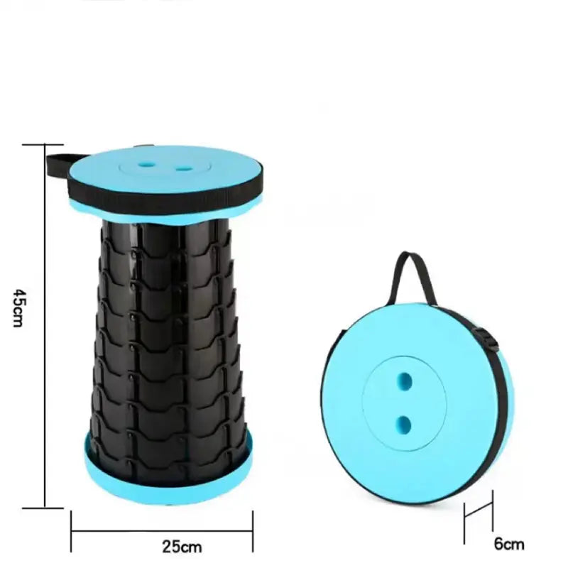 Silla Plegable Redonda Butaco Retráctil Resiste 130 Kg