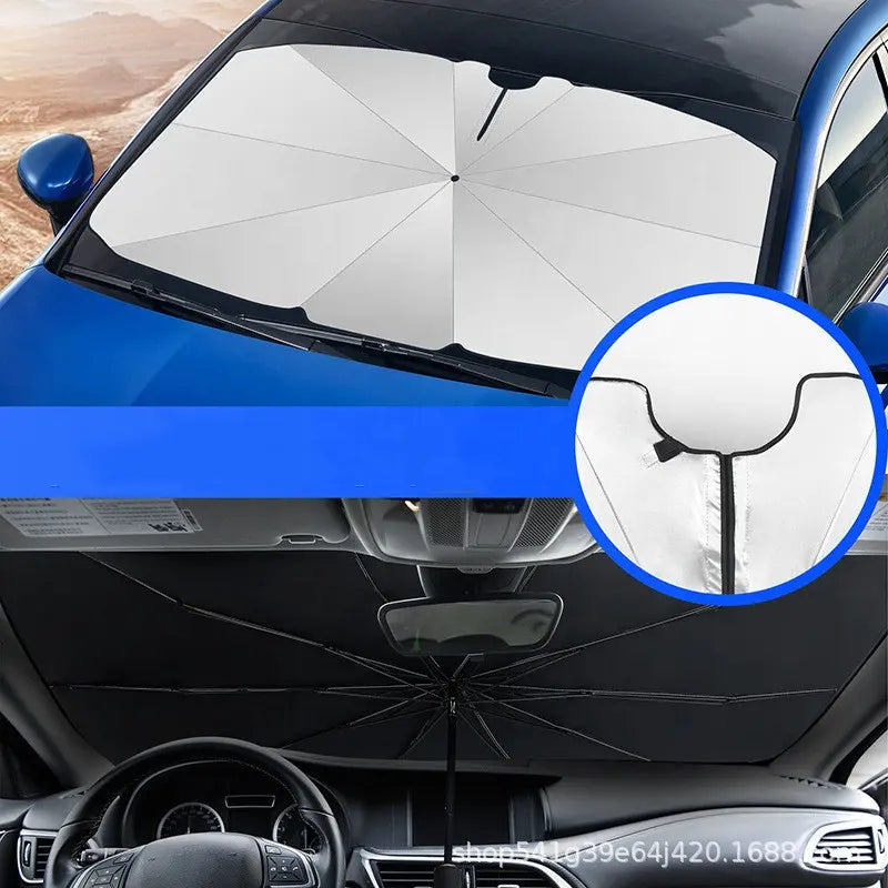 Sombrilla Parasol Carro Protección Solar 140x80 Cms