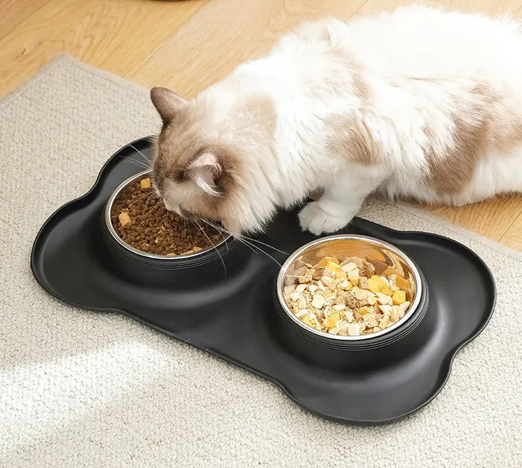 Comedero Para Mascotas Doble Anti reguero