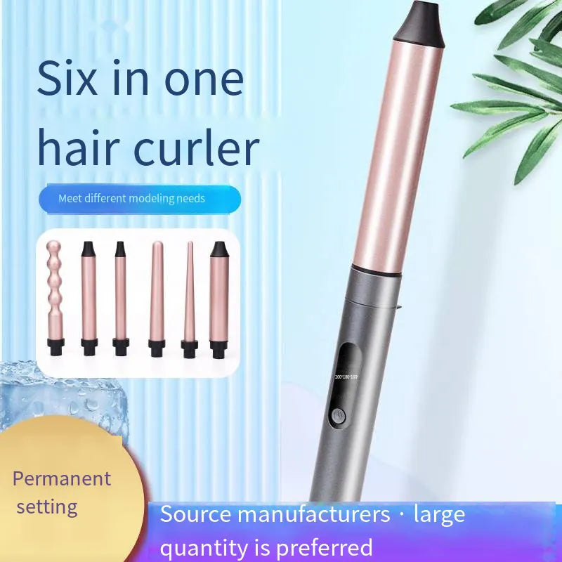 Encrespador Rizos Ondulador Rizador Cabello 6 En 1