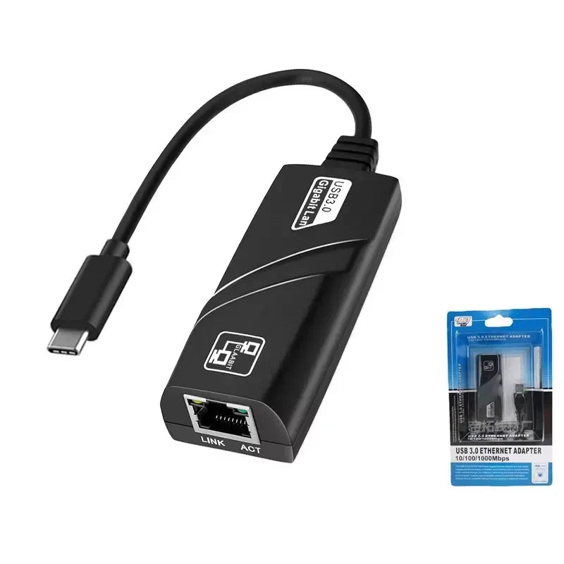 Hub Adaptador Tipo C A Lan 3.0 Internet + Velocidad