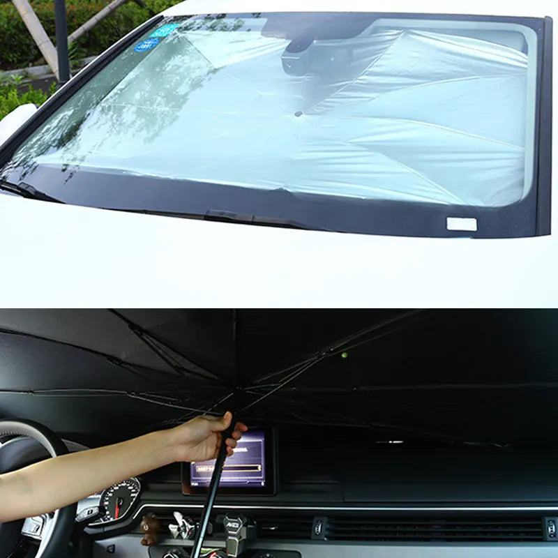Sombrilla Parasol Carro Protección Solar 140x80 Cms