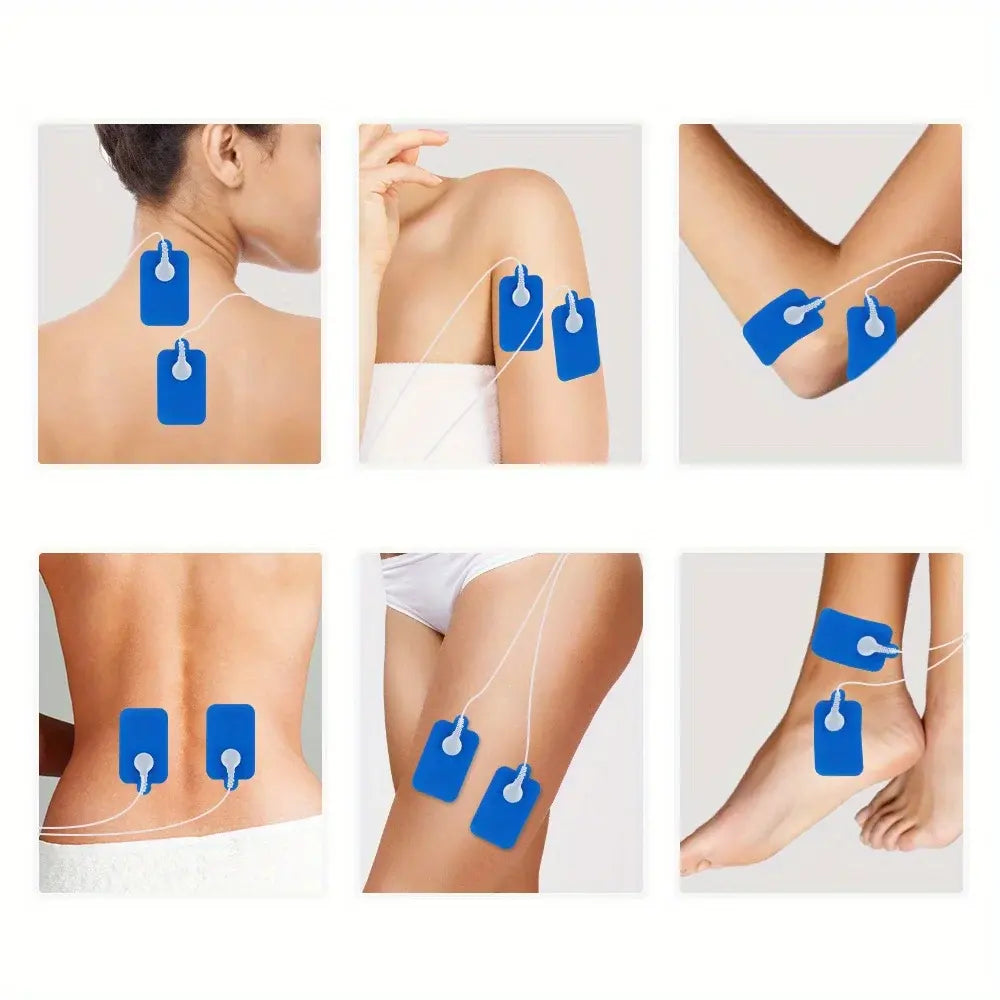 Estimulador Masajeador Muscular Eléctrico Fisioterapia 8 Electrodos