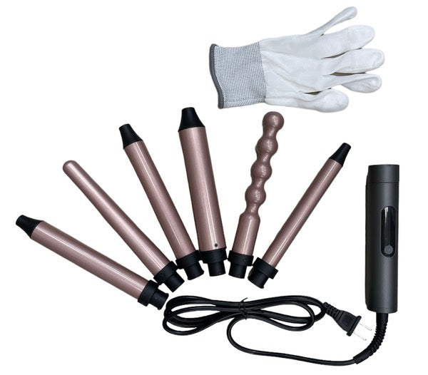 Encrespador Rizos Ondulador Rizador Cabello 6 En 1