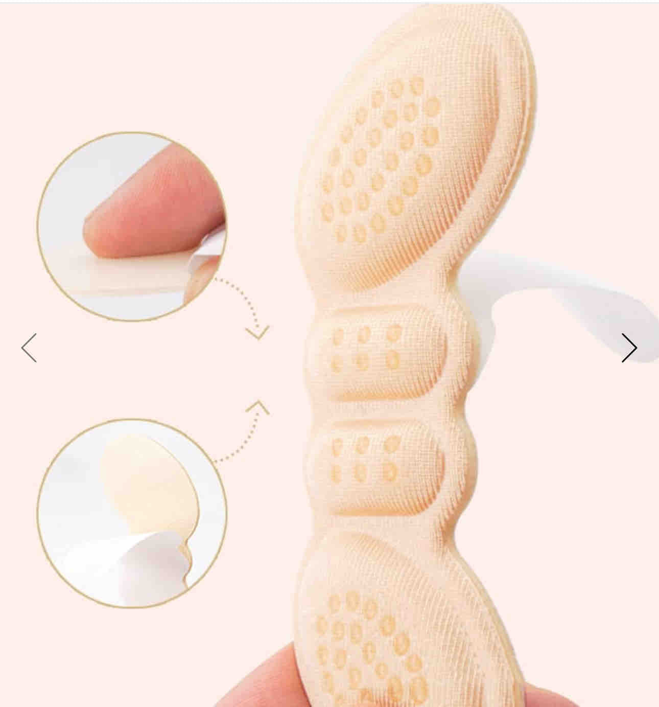 Protector Talón Almohadilla Para Zapatos Adhesivo Unisex Color Negro