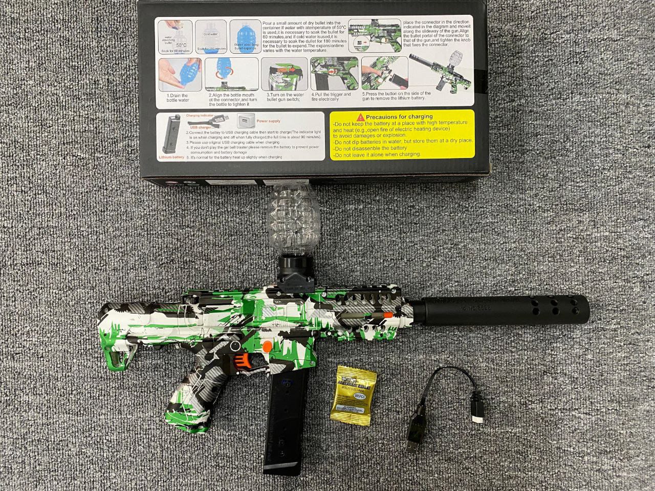 Pistola De Bolas Hidrogel Eléctrica Automática Modelo Arp9