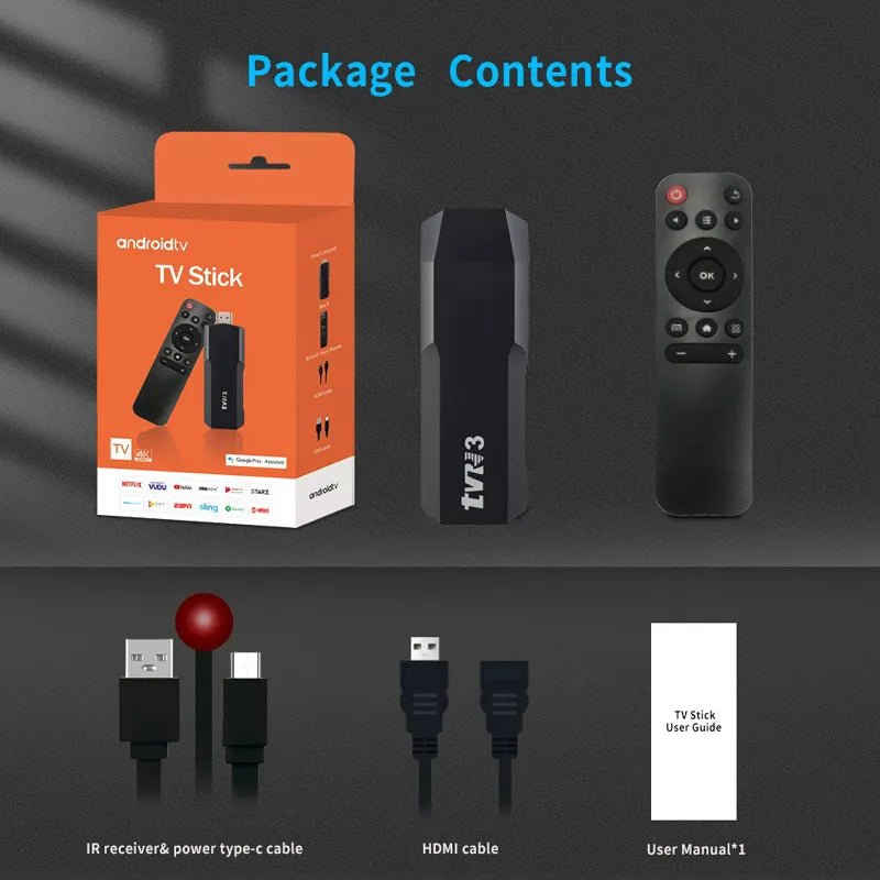 Android Tv Stick 16 Gb 2 Gb Ram (Programado) Android 14.0 Wifi 2.4G - Camva Store