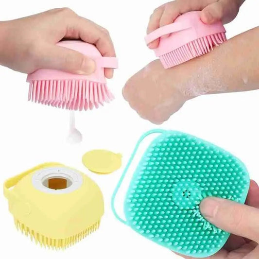 Cepillo Masajeador de Silicona para Ducha con Dispensador de Shampoo – La forma más fácil de consentir tu piel - Camva Store