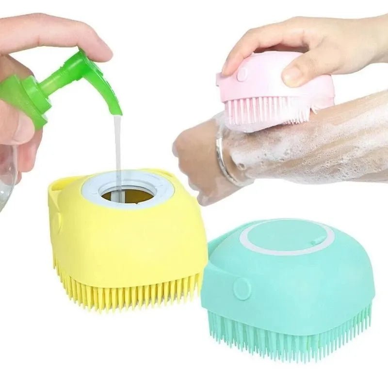 Cepillo Masajeador de Silicona para Ducha con Dispensador de Shampoo – La forma más fácil de consentir tu piel - Camva Store