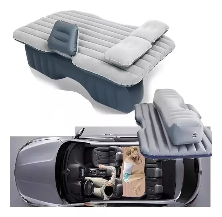 Colchón Inflable Carro Viaje Cama De Aire Camping 2 Cojines - Camva Store
