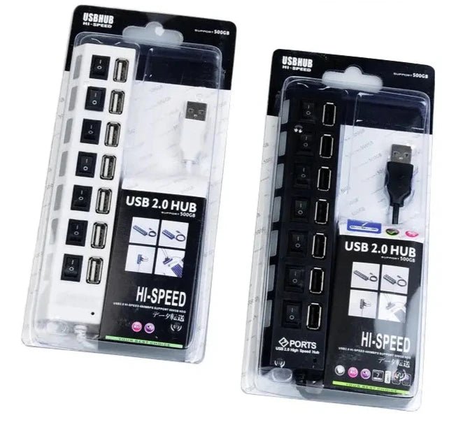 Hub Multipuerto Concentrador Usb 2.0 7 En 1 Adaptador Switch - Camva Store