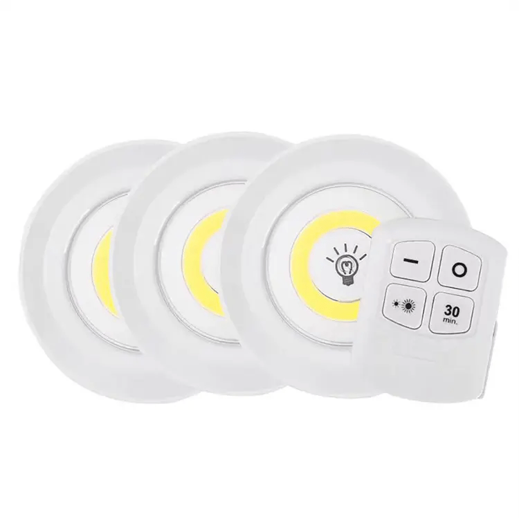 Juego Bombilla X3 Luces Led Inalámbrica Con Control De Mando - Camva Store