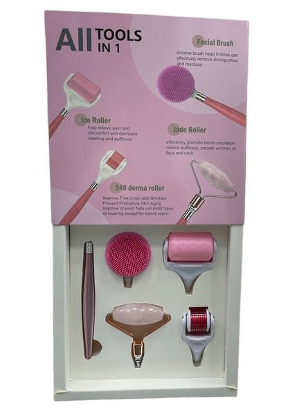 Kit De Belleza Facial 4 En 1 Manuales Rodillo Cepillo - Camva Store