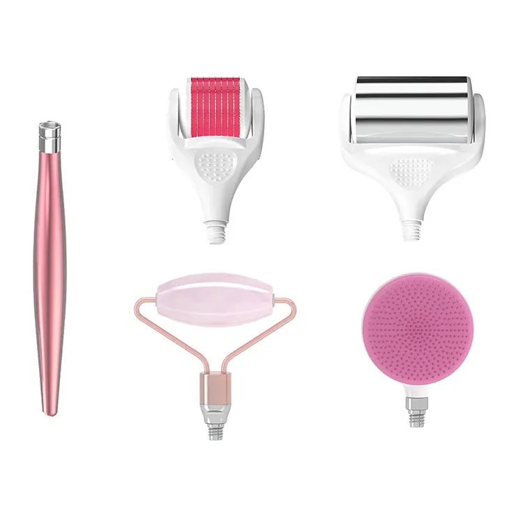 Kit De Belleza Facial 4 En 1 Manuales Rodillo Cepillo - Camva Store