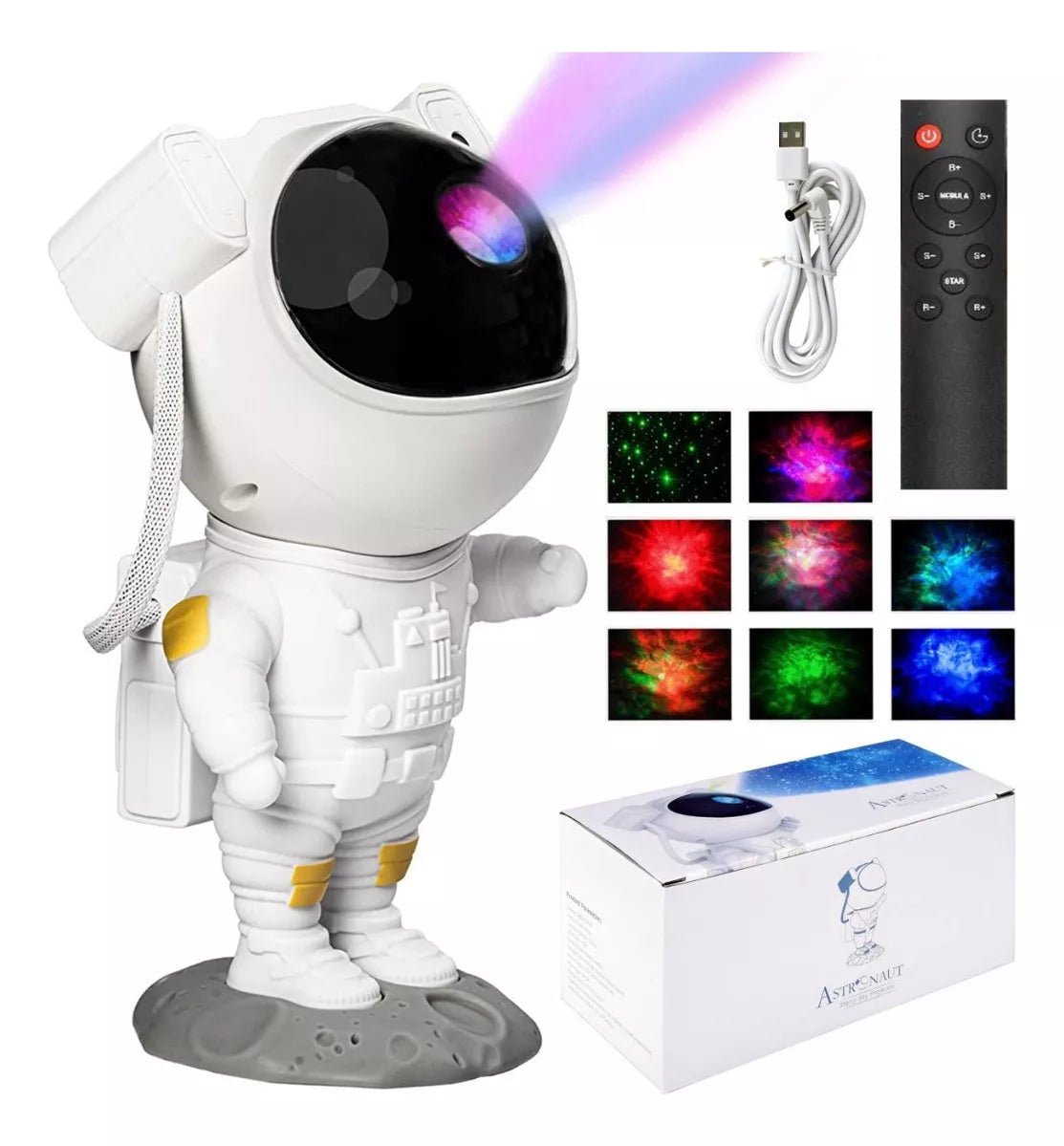 Lámpara De Astronauta, Proyector, Galaxia, Nebulosa, Estrella - Camva Store
