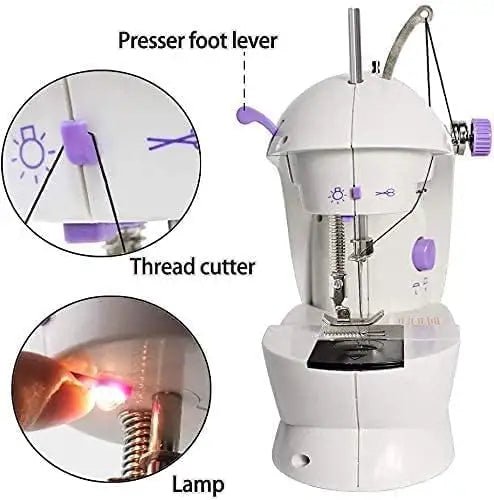 Maquina De Coser Portátil Mini Sewing Machine 4 in 1 Eléctrica - Camva Store