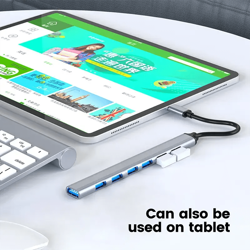 Multipuertos Hub 7 En 1 Tipo C Metálico 3.0 Adaptador Puerto - Camva Store