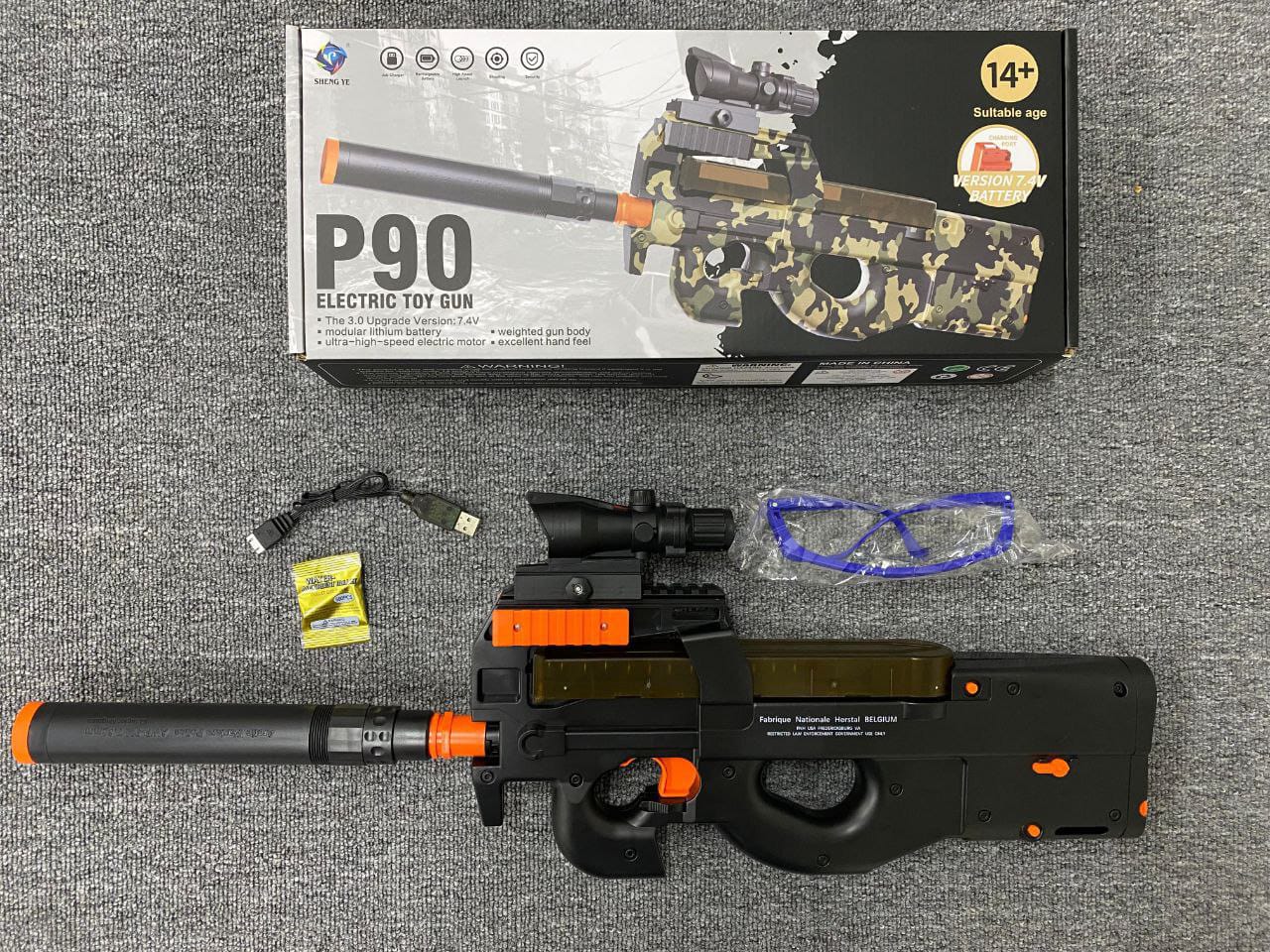 Pistola De Hidrogel P90 Eléctrica Automática Recargable - Camva Store