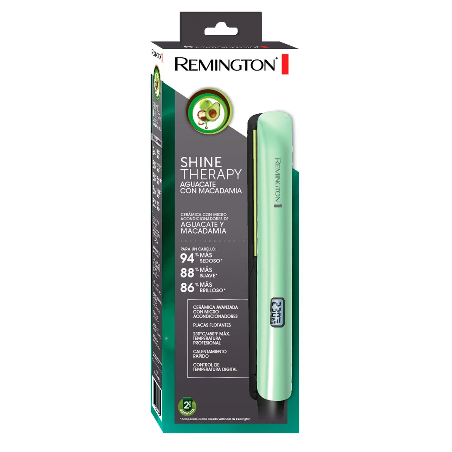 Plancha Alisadora Remington Shine Therapy Aguacate – Camva Store